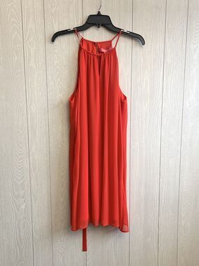 Catherine Malandrino Abbey Dress Guarana Orange Sleeveless Size Large NWT